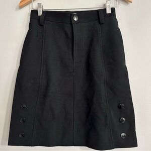 See by Chloe Wool Pencil Skirt Black